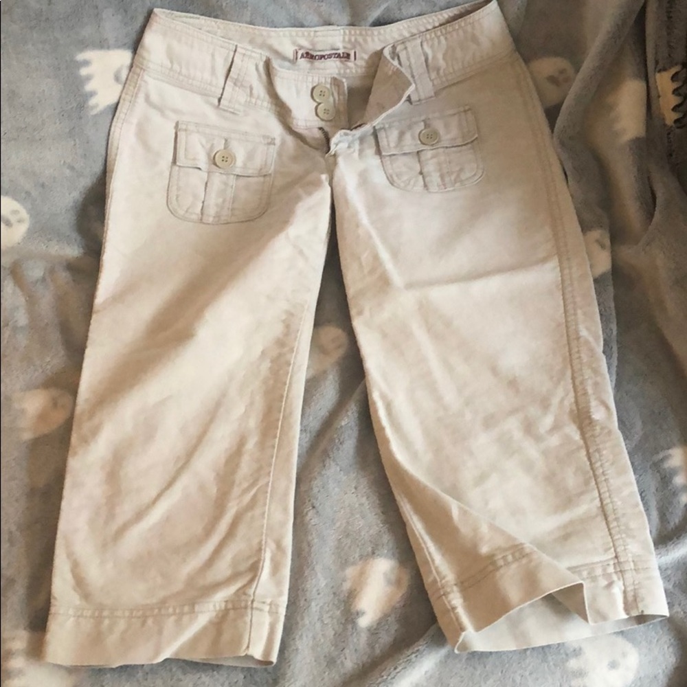 Khaki Capris